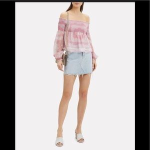 NWT Intermix Pink Penelope Print Top
